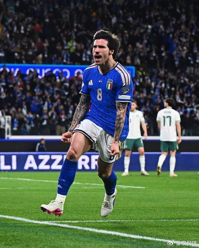 托纳利传射建功 意大利力克北爱尔兰挺进决赛