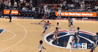 乔治复出首秀狂砍39分 76人横扫奇才锁定季后赛席