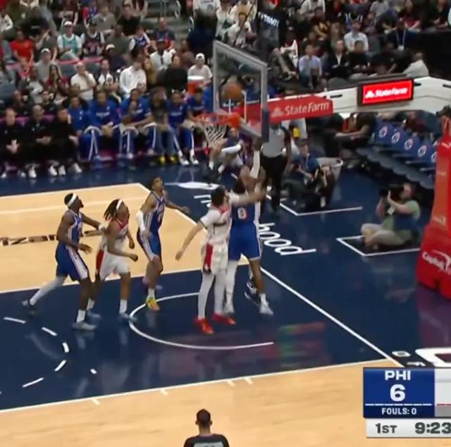 乔治复出首秀狂砍39分 76人横扫奇才锁定季后赛席