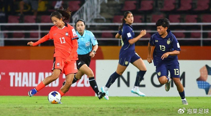 韩国U20女足加时险胜泰国，成功晋级世青赛